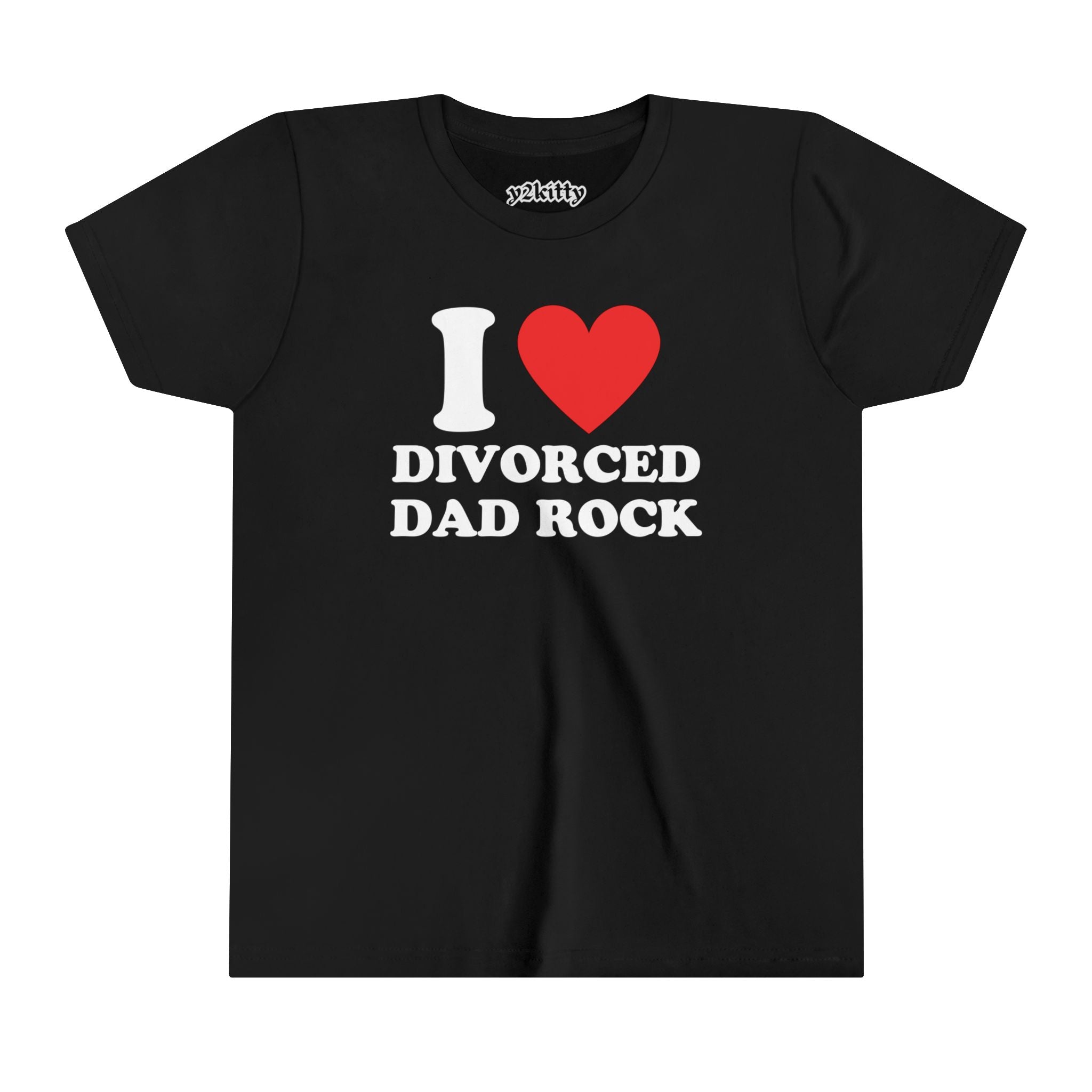 I Love Divorced Dad Rock Baby Tee