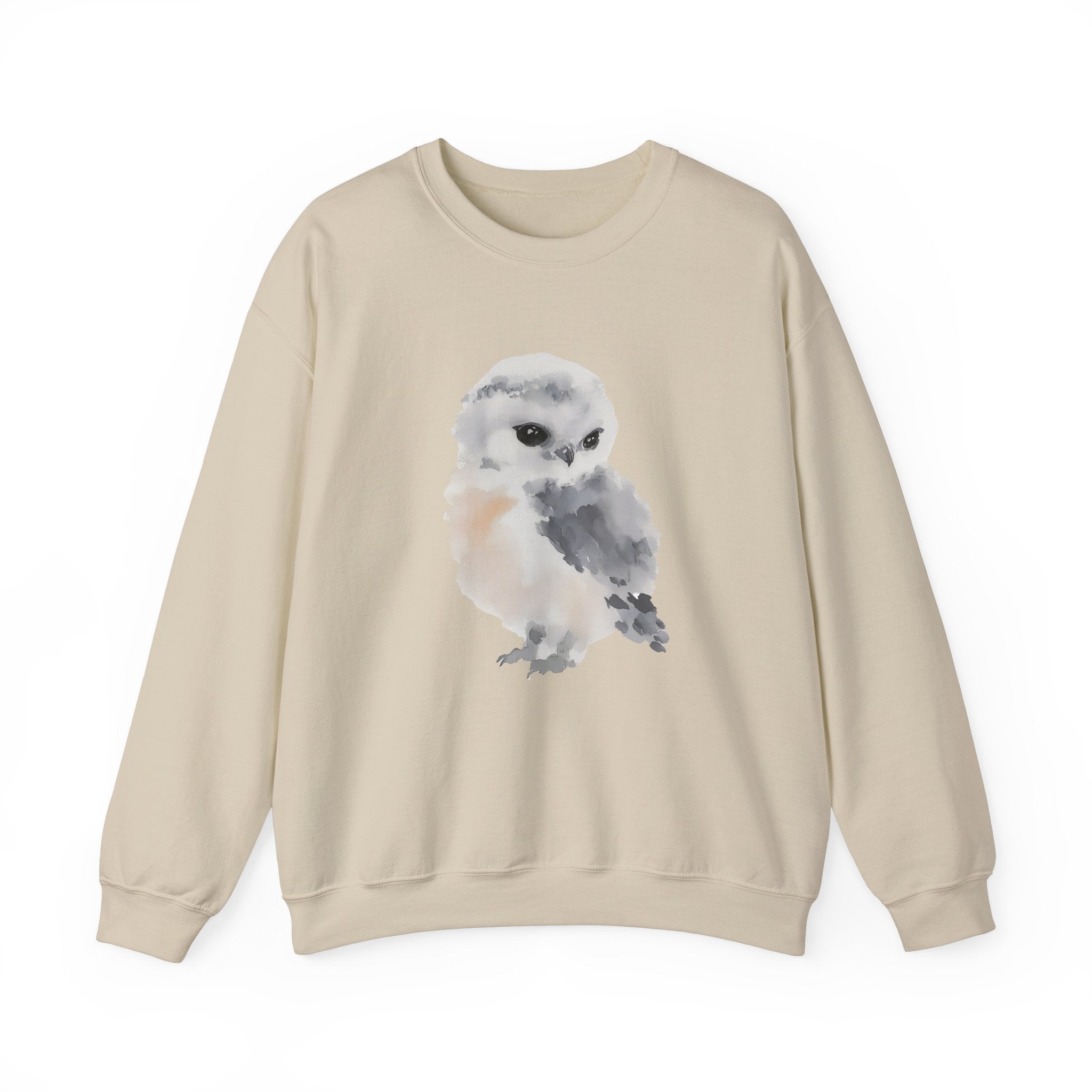 Watercolor Snowy Owl Sweatshirt