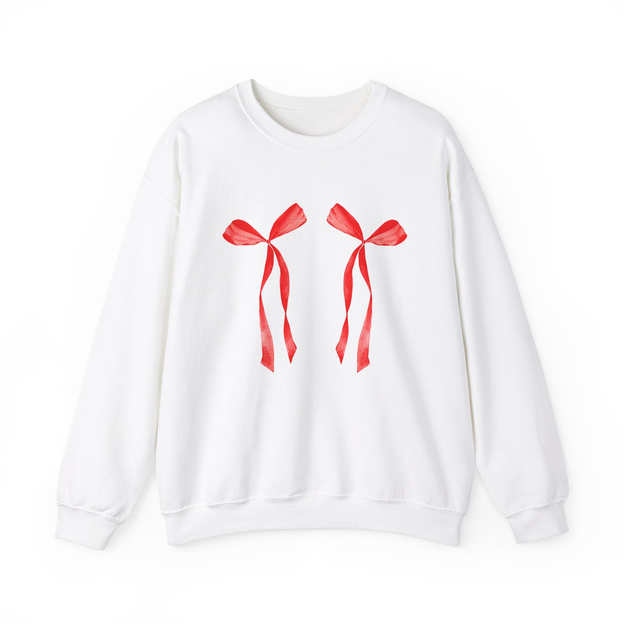 Red Coquette Ribbons Christmas Sweatshirt