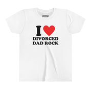 I Love Divorced Dad Rock Baby Tee