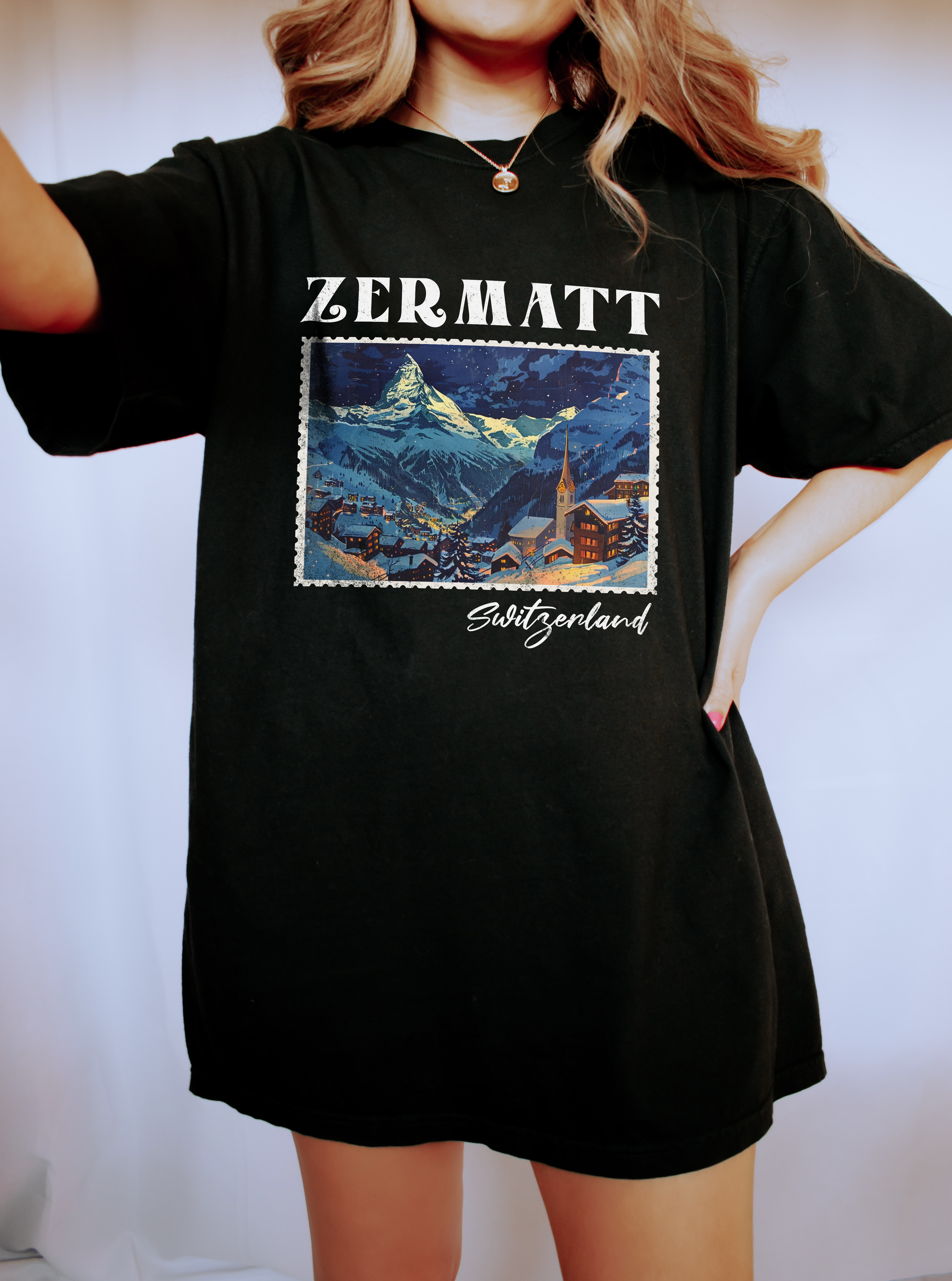 Zermatt Vintage Postcard Tee