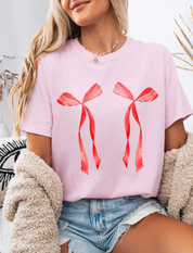 Coquette Christmas Ribbons Tee