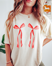 Coquette Christmas Ribbons Tee