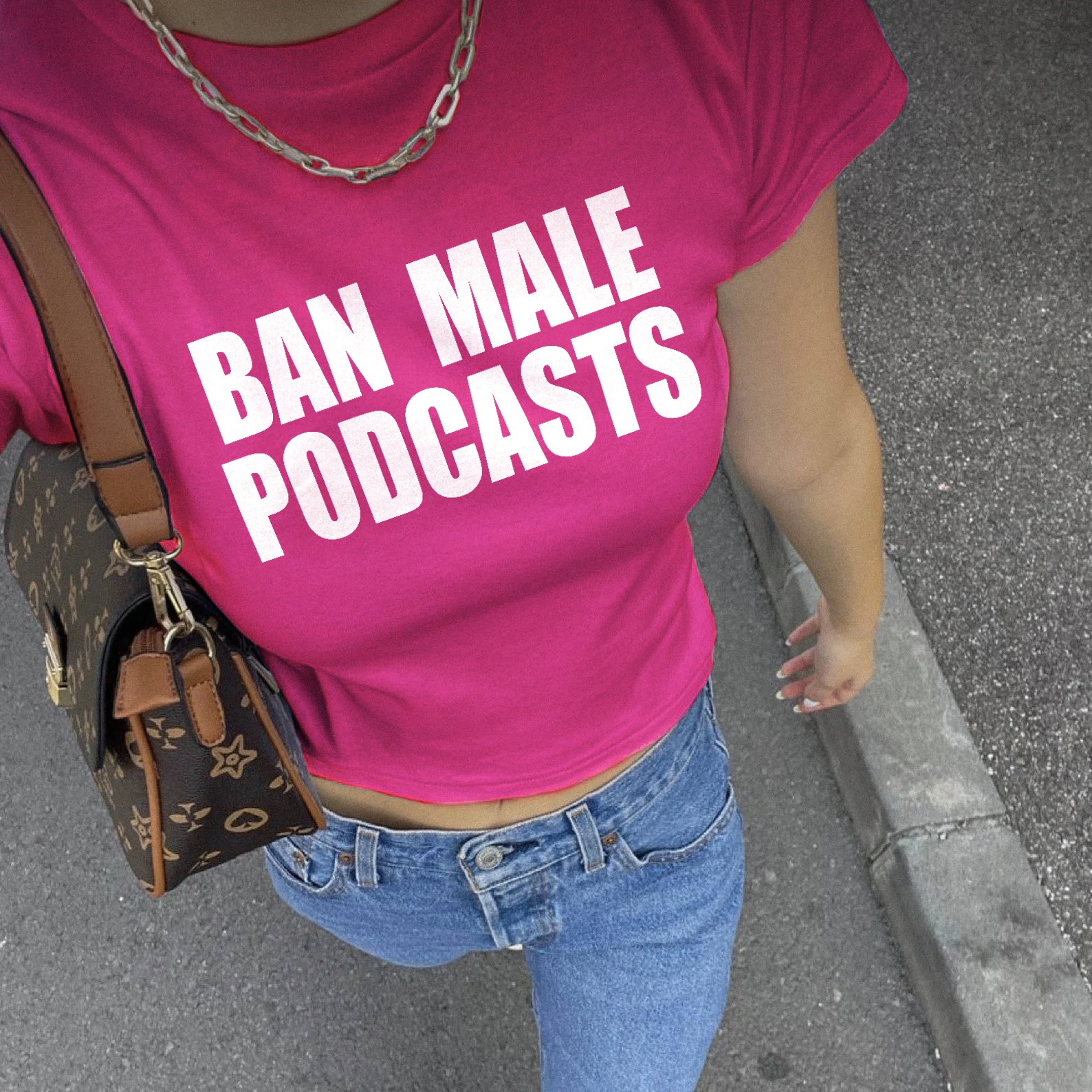 Ban Male Podcasts Baby Tee