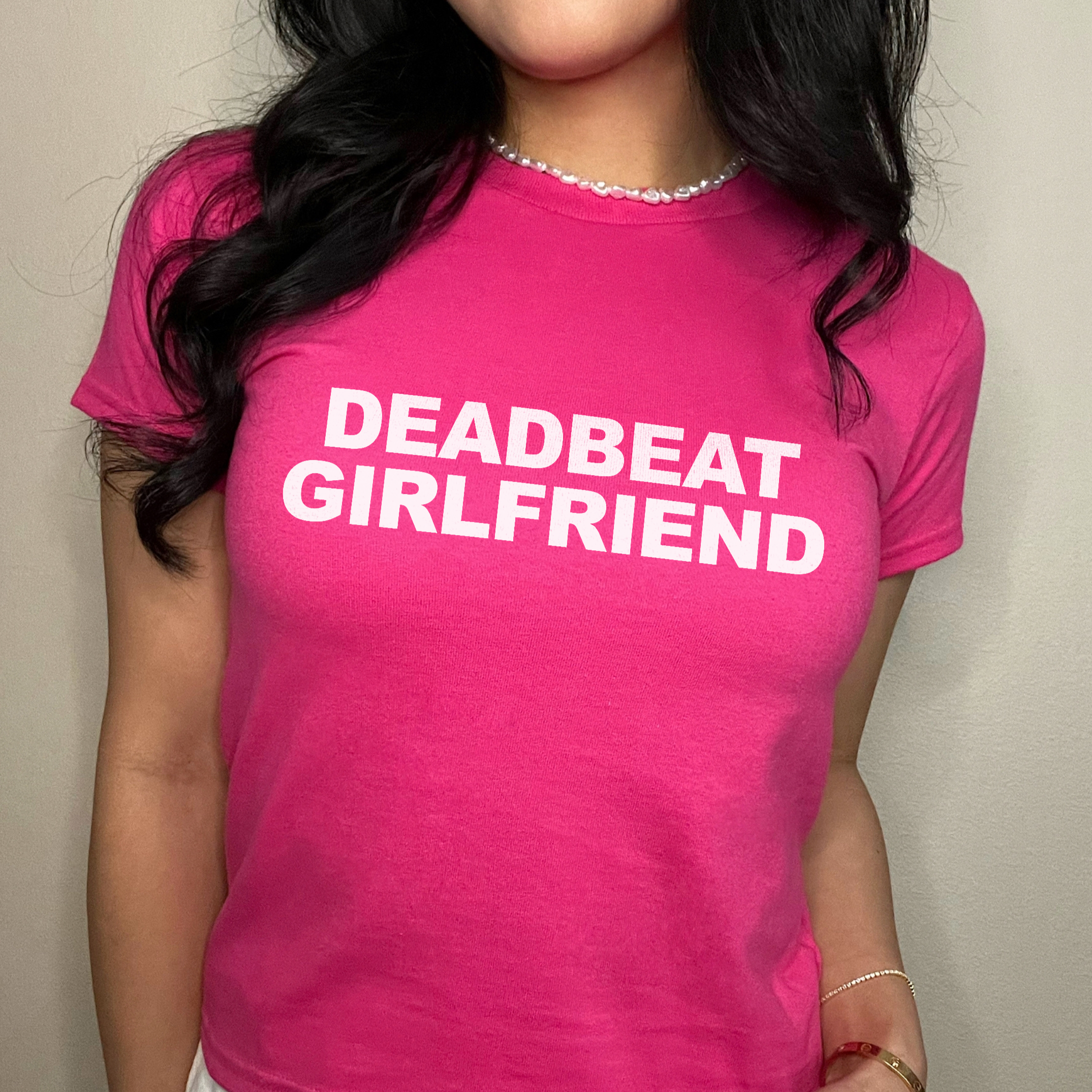 Deadbeat Girlfriend Baby Tee