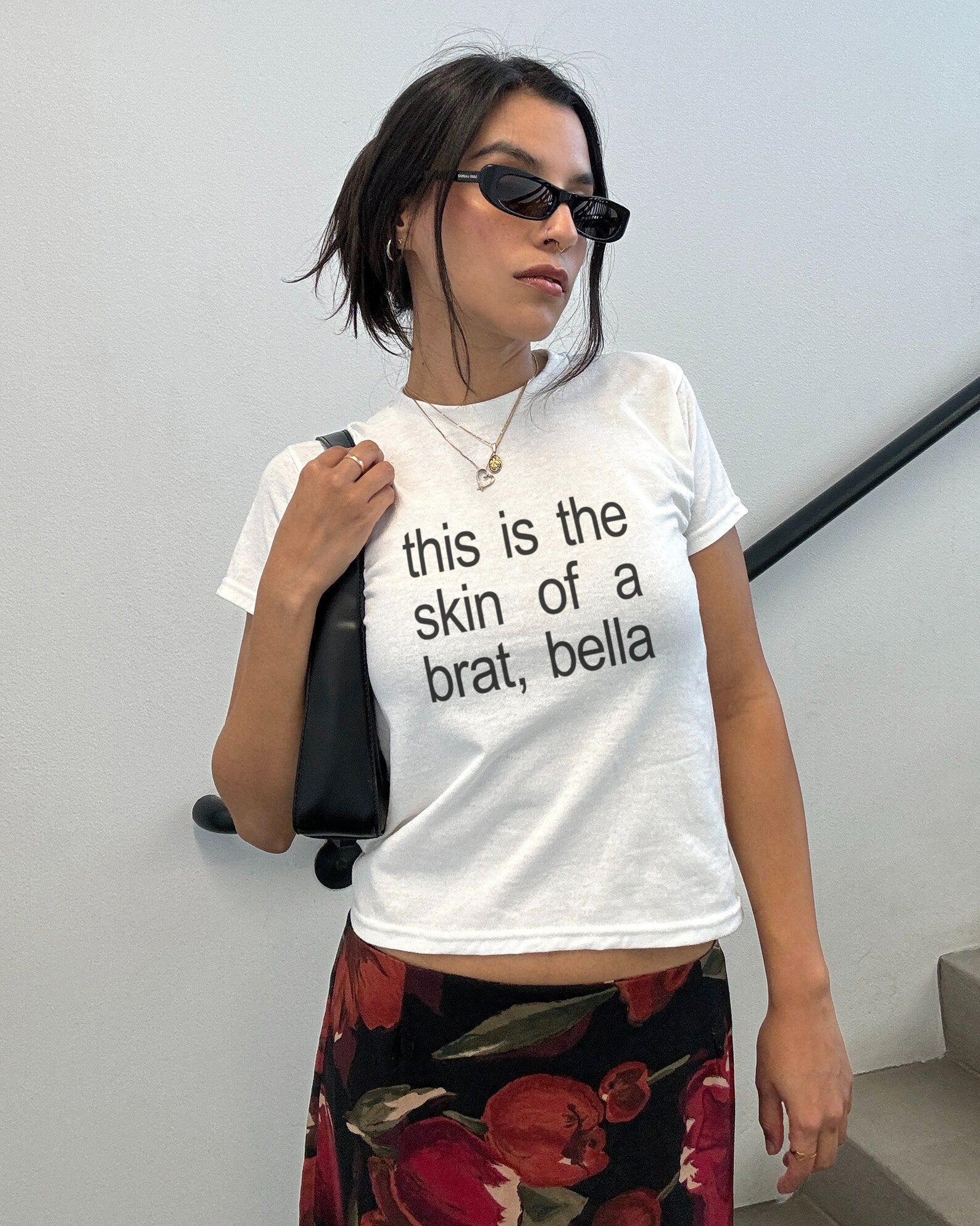 This is the Skin of a Brat, Bella Baby Tee