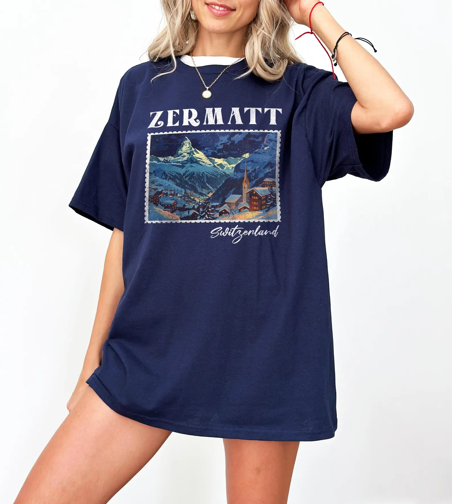 Zermatt Vintage Postcard Tee