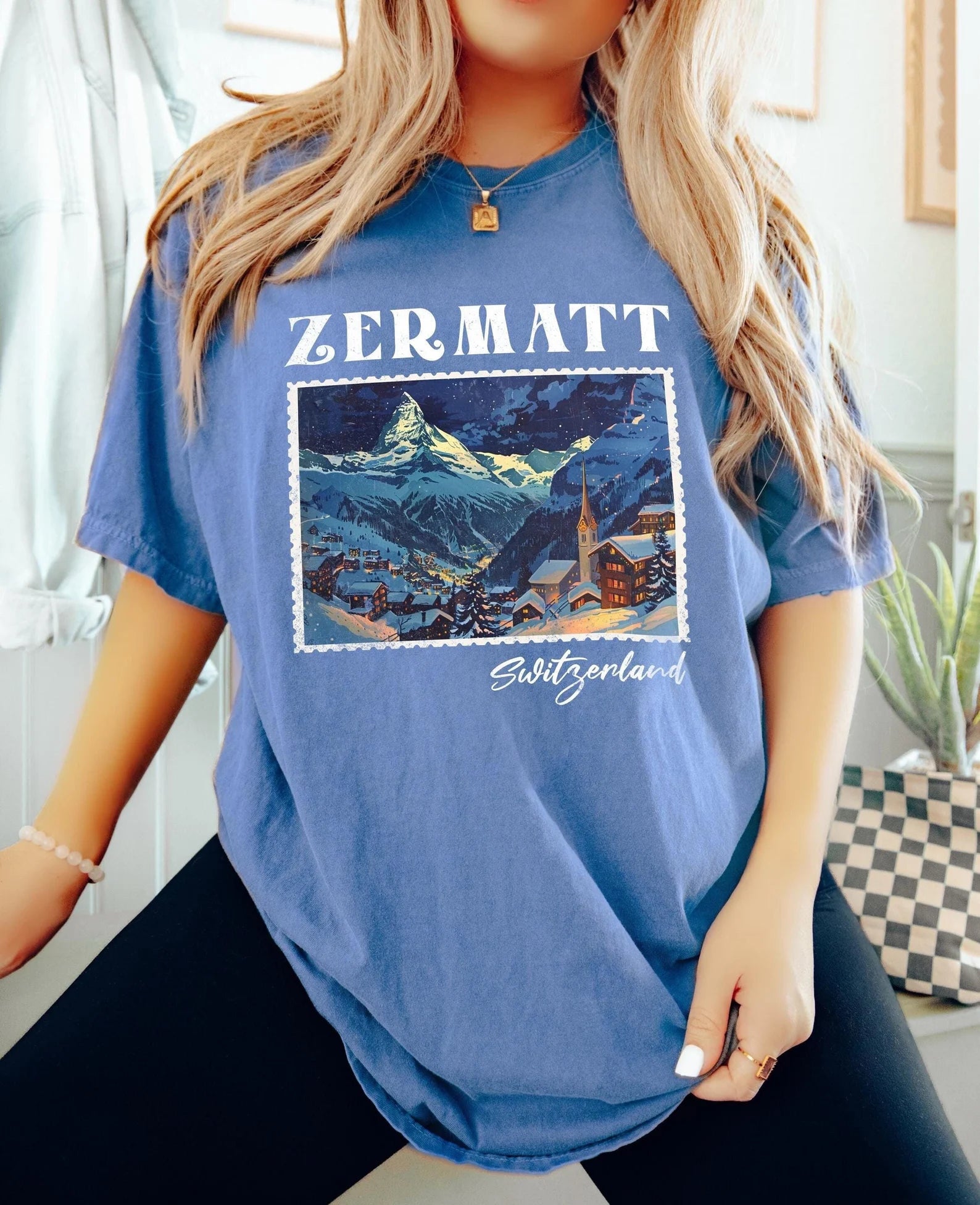 Zermatt Vintage Postcard Tee