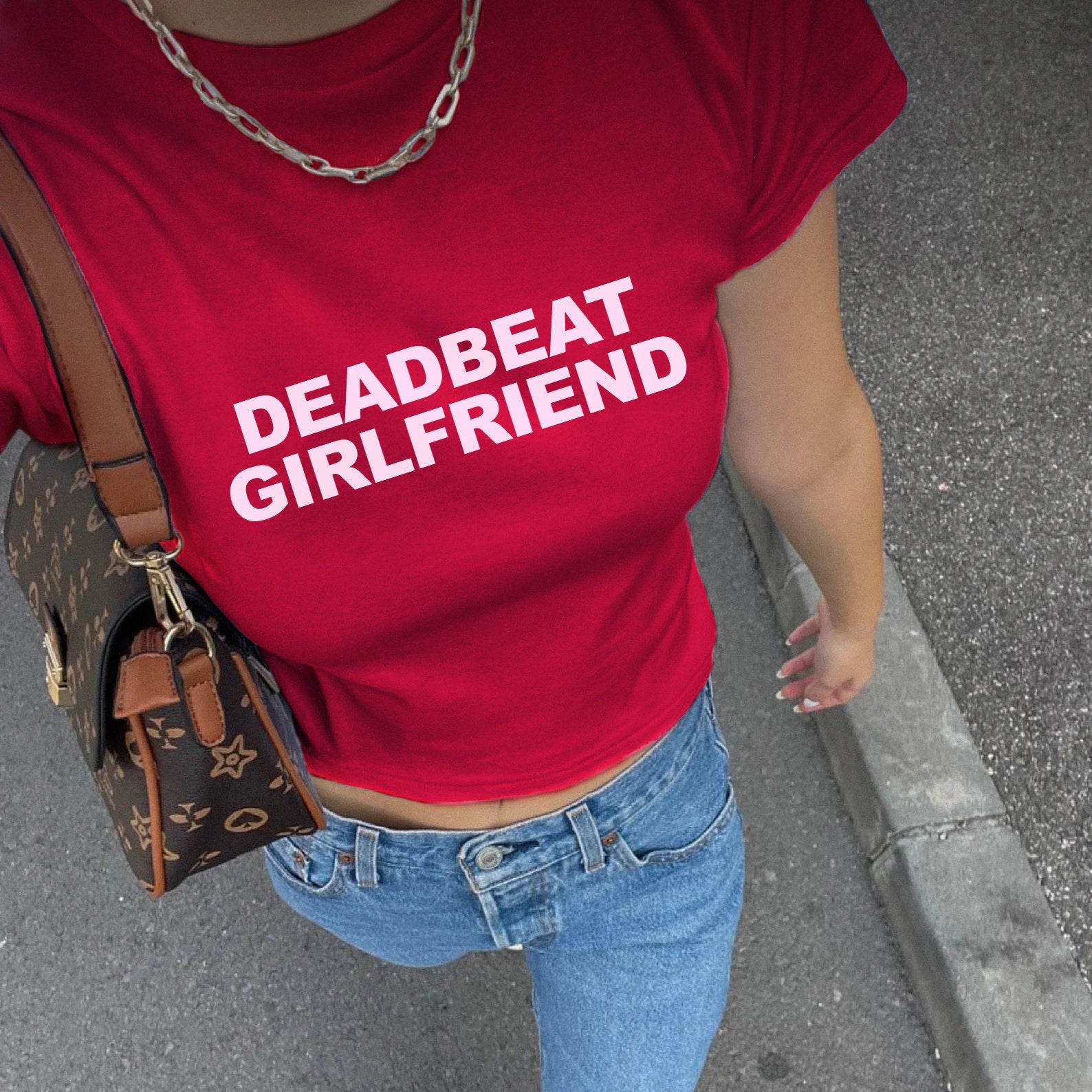 Deadbeat Girlfriend Baby Tee