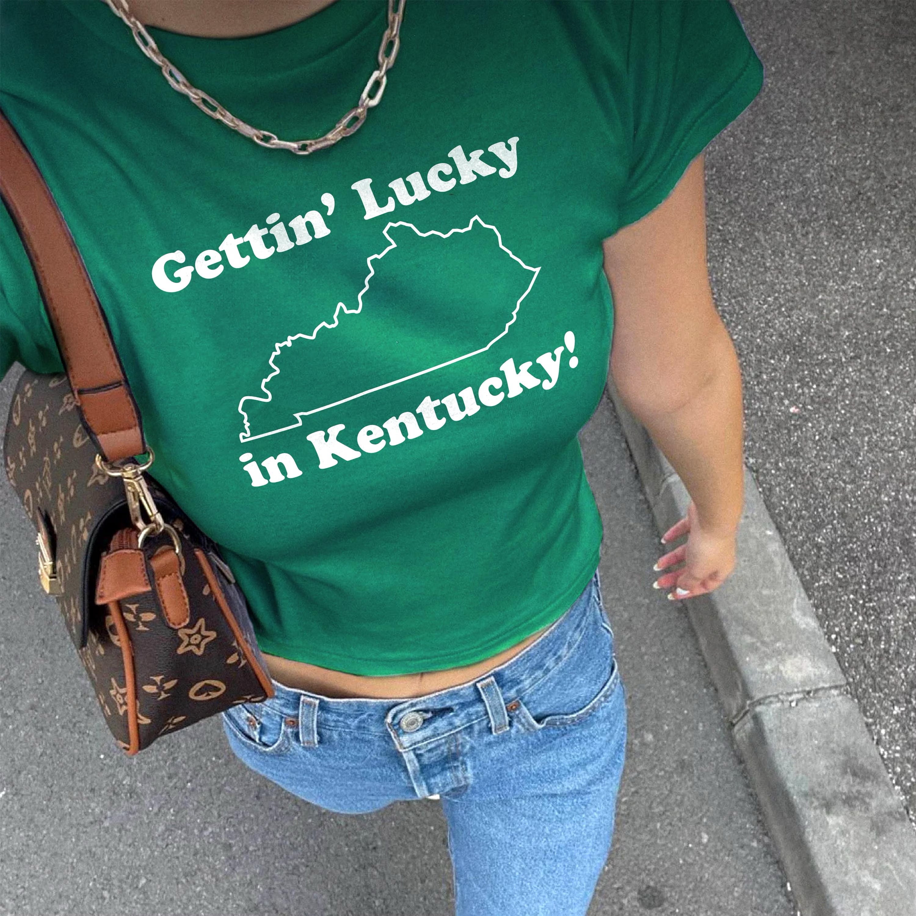 Gettin Lucky in Kentucky! Baby Tee