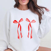 Red Coquette Ribbons Christmas Sweatshirt