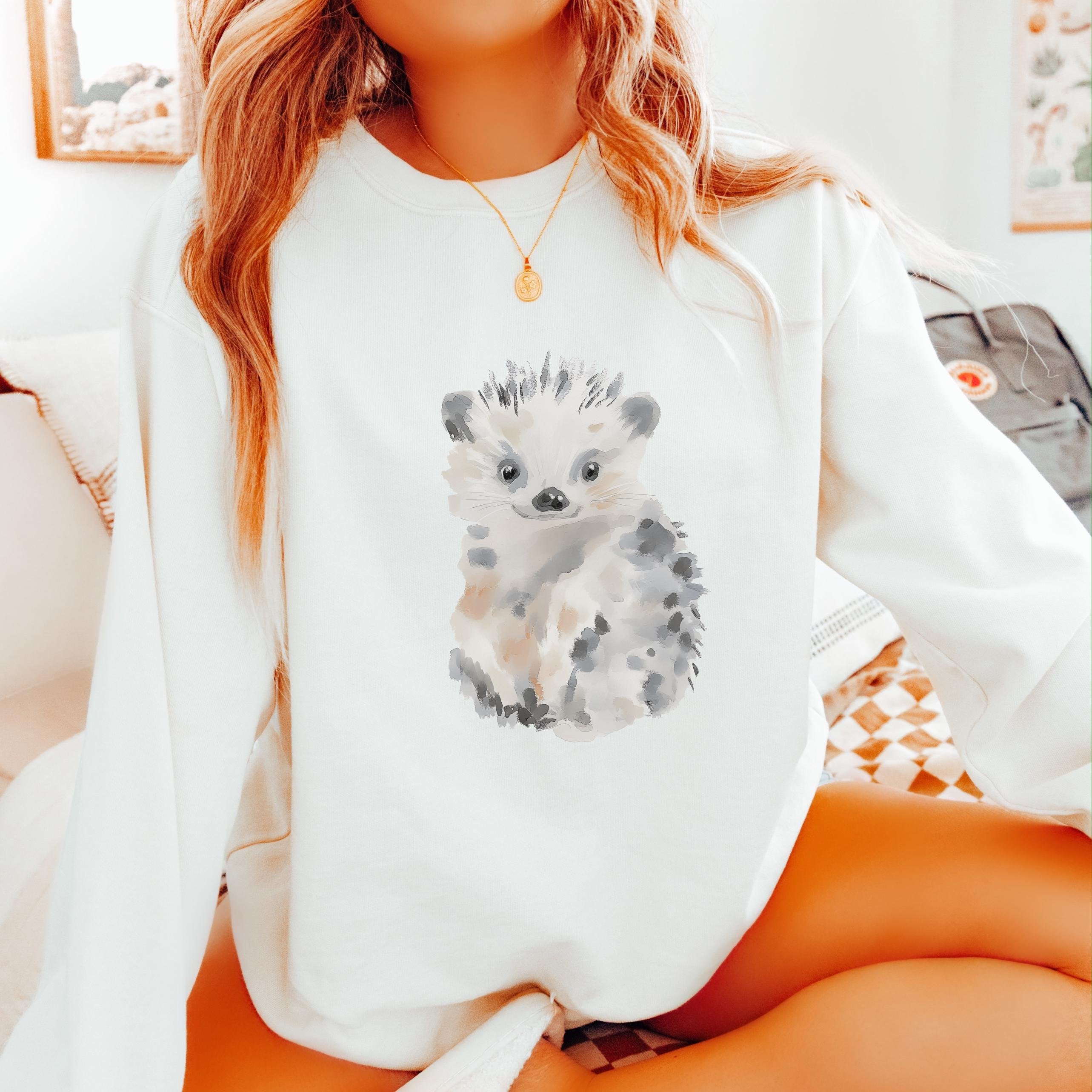 Watercolor Hedgehog Sweatshirt