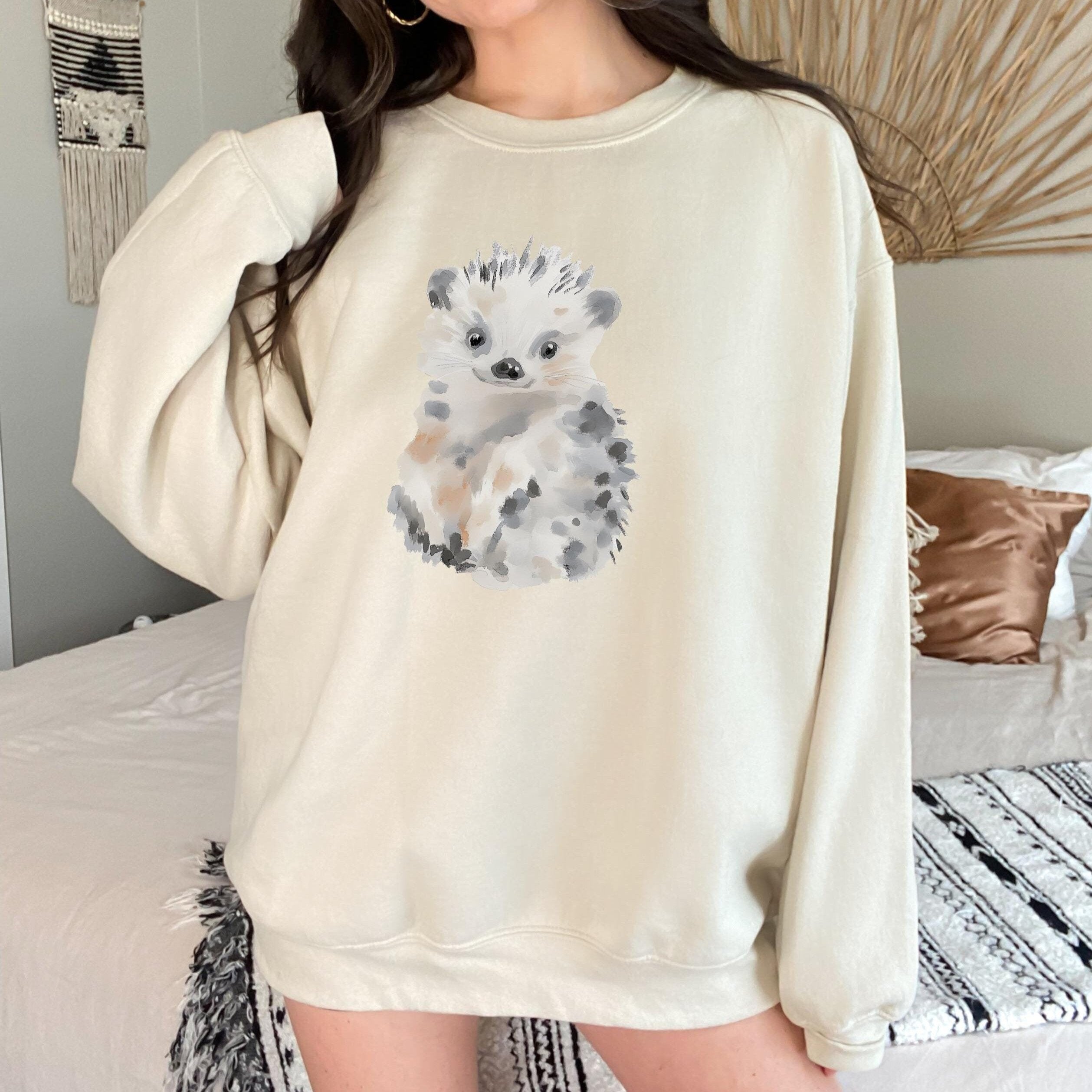 Watercolor Hedgehog Sweatshirt