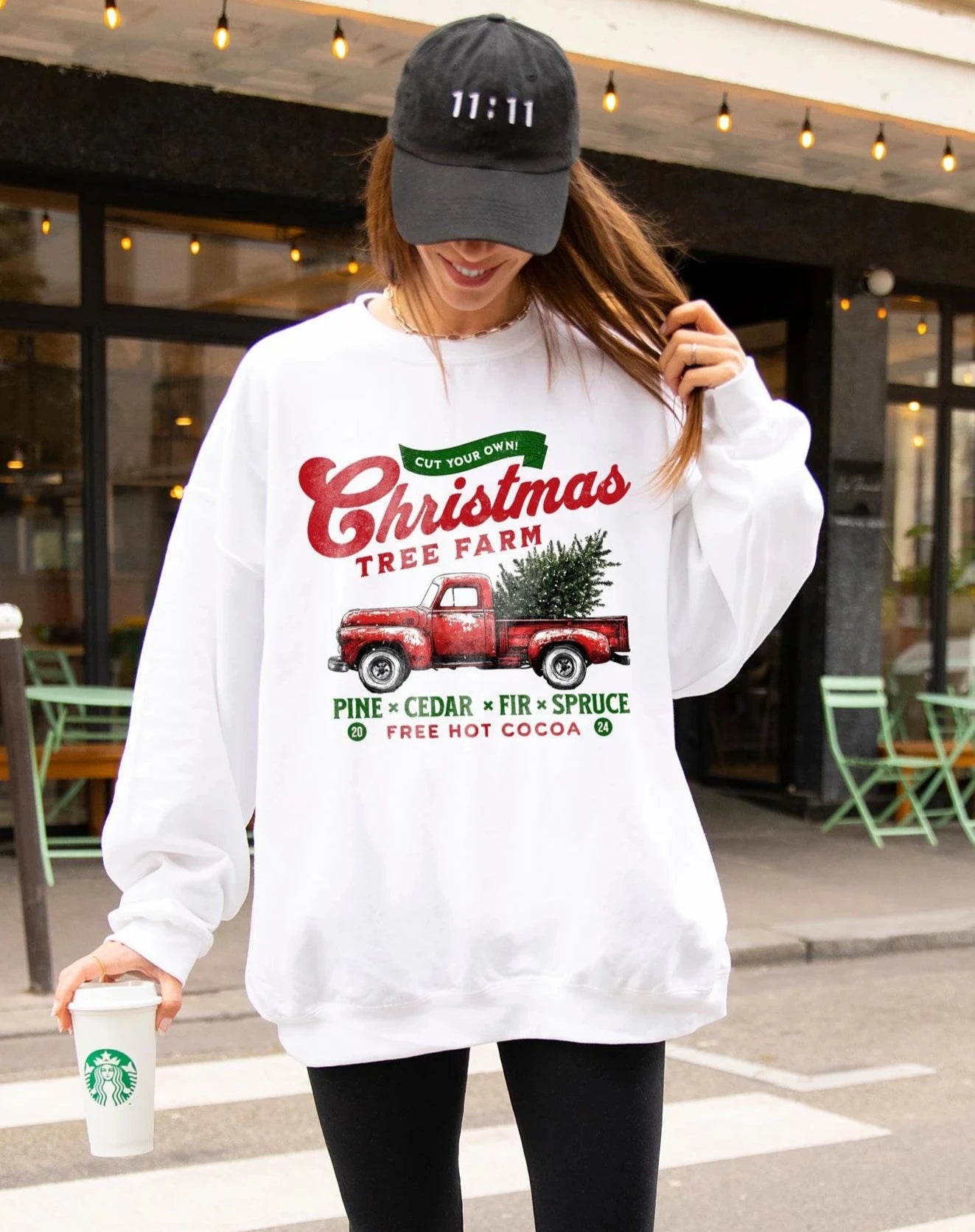 Vintage Christmas Tree Farm Sweatshirt