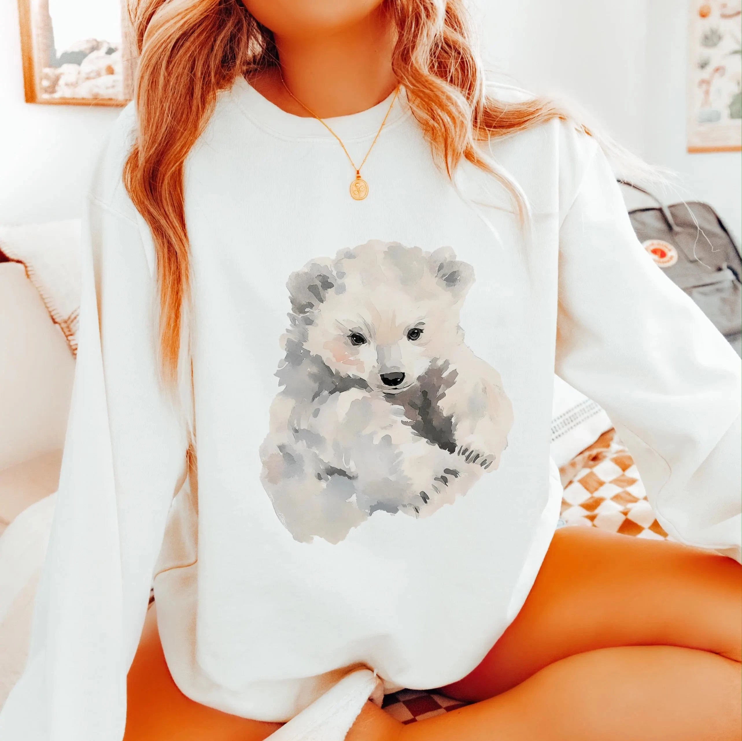 Watercolor Polar Bear Sweatshirt