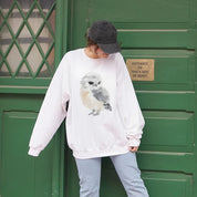 Watercolor Snowy Owl Sweatshirt