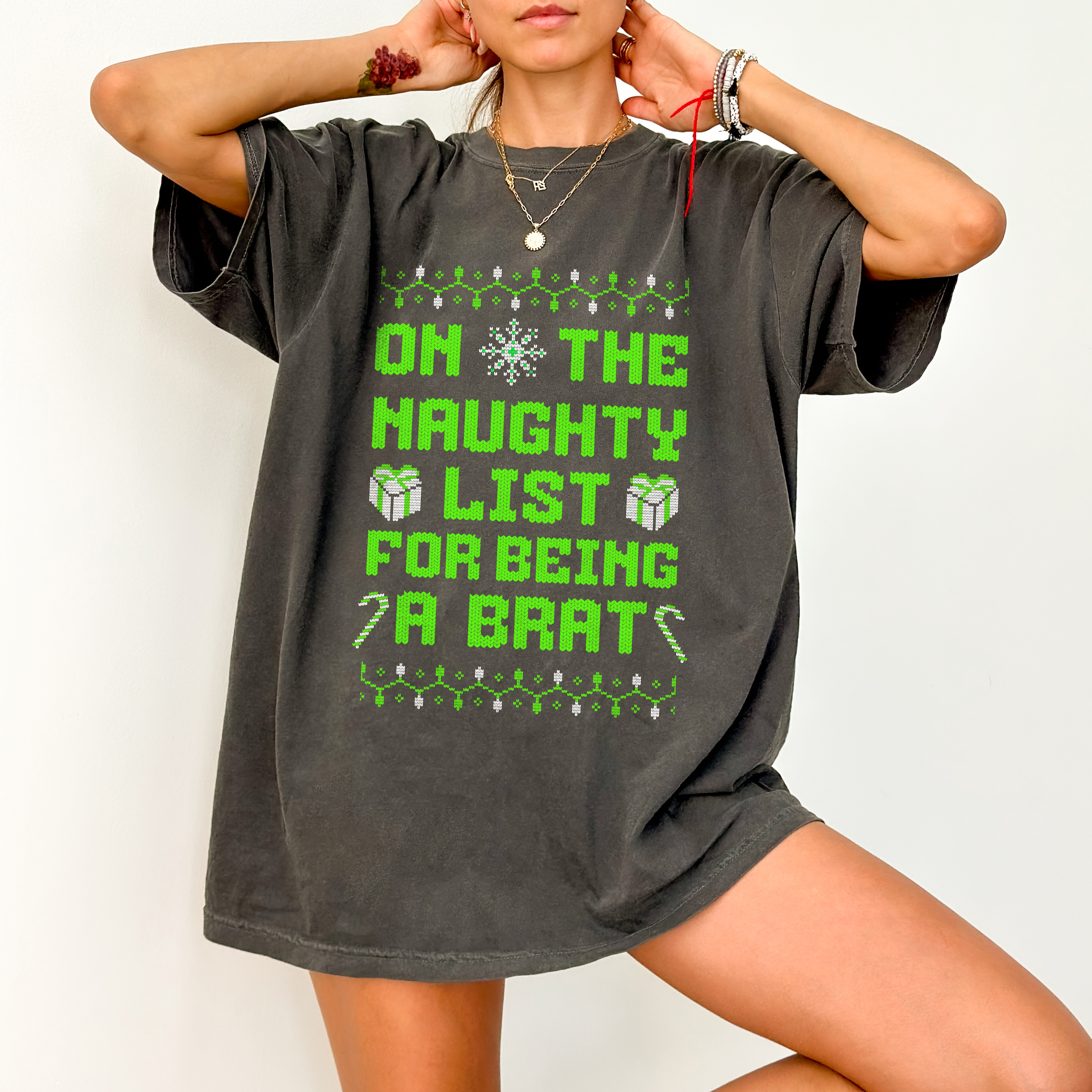 On the Naughty List Brat Tee