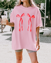 Coquette Christmas Ribbons Tee